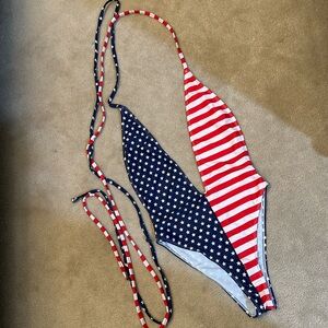 American Flag Swim Suit